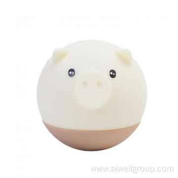 Cartoon LED pig silicone baby night USB lamp